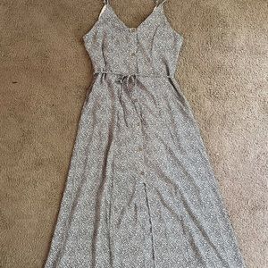 90s style, leopard print, button down dress.